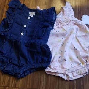 6-9 month spring romper set